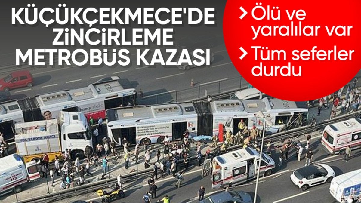 İstanbul’da metrobüs kazası