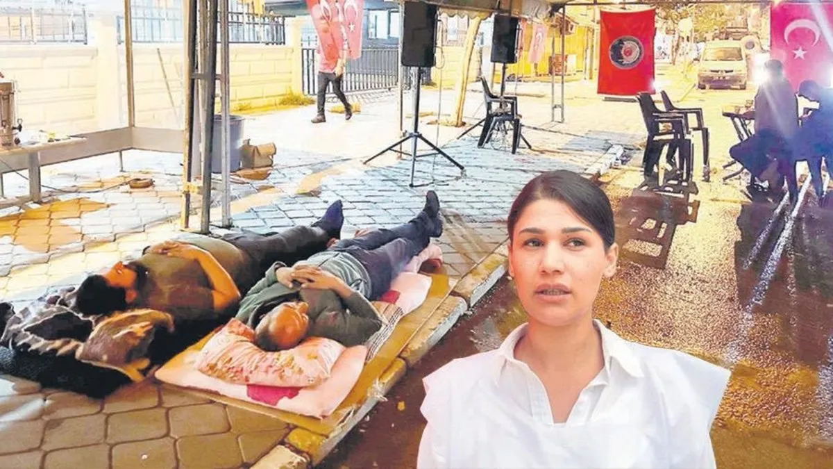 Belediye önünde 24 saat nöbet