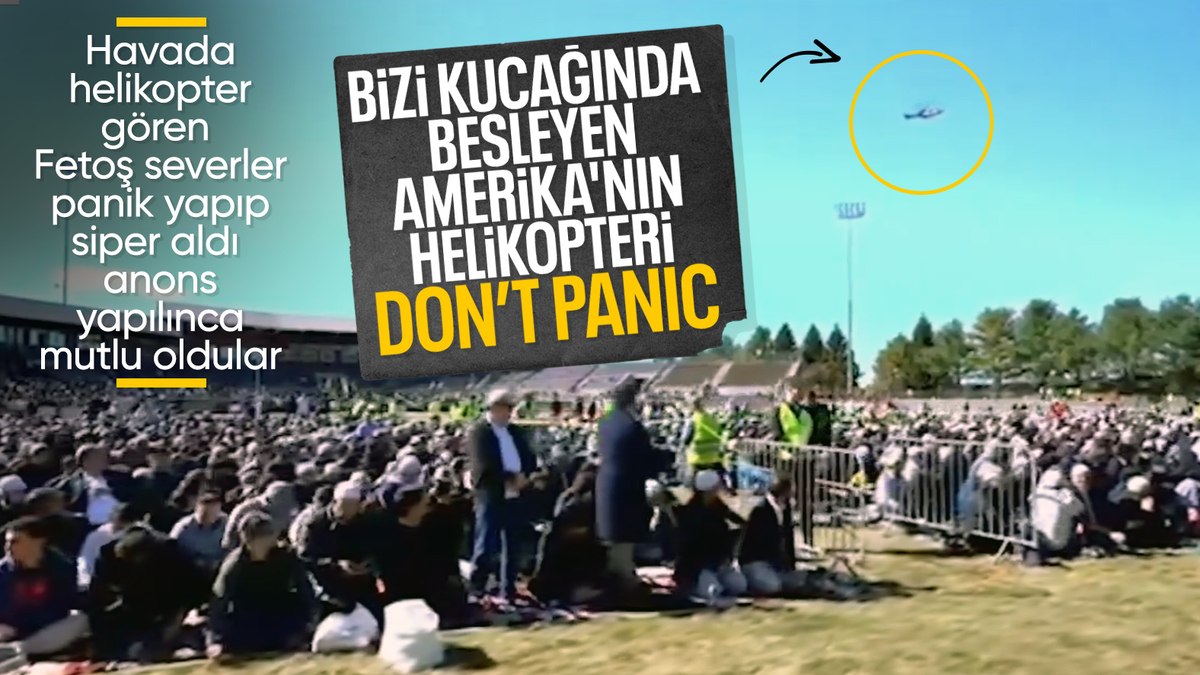 Fetullah Gülen’in cenazesinde ‘helikopter’ paniği: FETÖ’cüler korkuya kapıldı