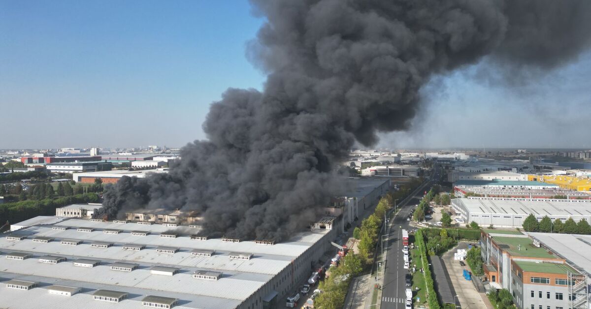Tekirdağ’da deri üreten fabrikada büyük yangın
