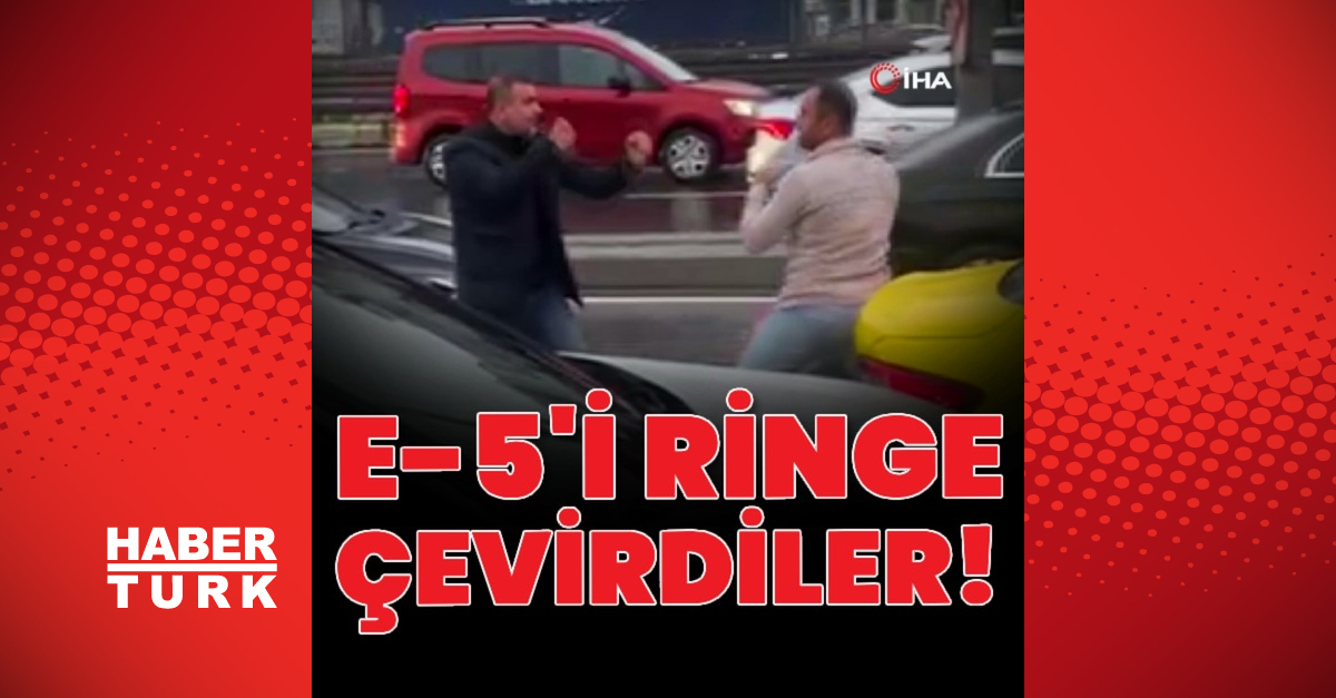 Avcılar’da yol verme kavgasında ilginç anlar kamerada