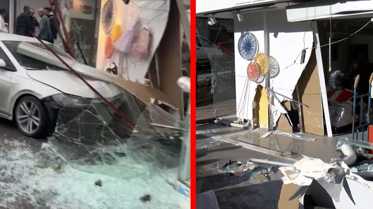 İstanbul- Güngören’de otomobil giyim mağazasına girdi! İşte o anlar!