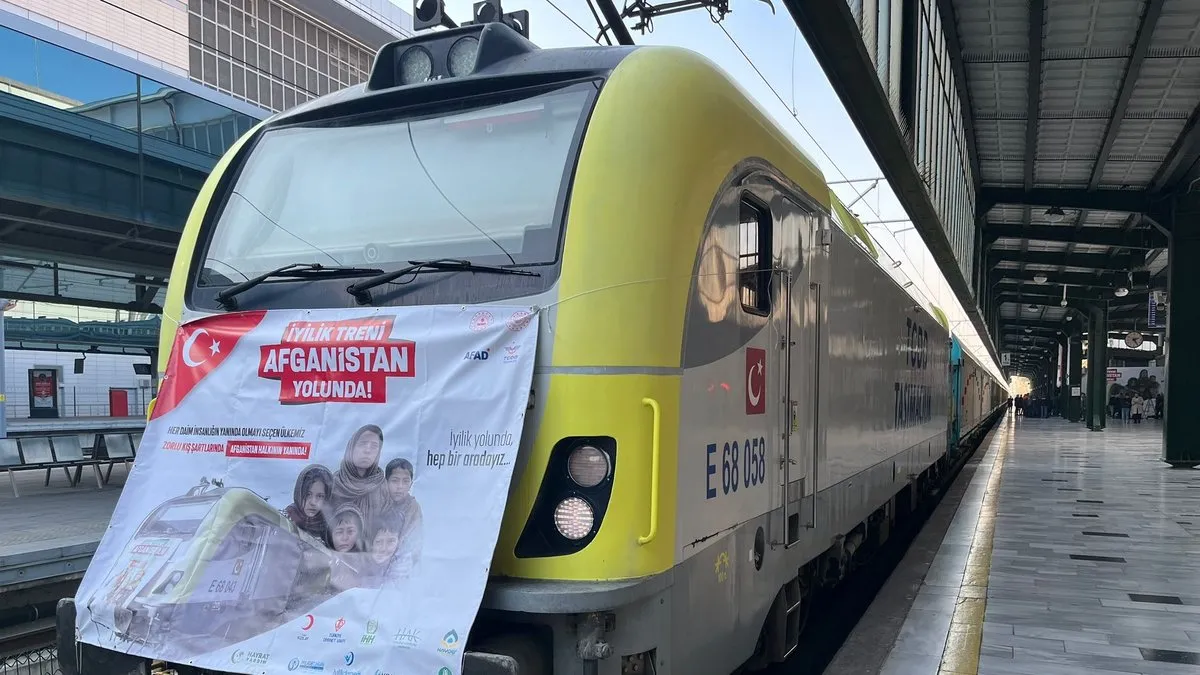 Türkiye’den Afganistan’a 730 tonluk yardım malzemesi: 21. iyilik treni yola çıktı