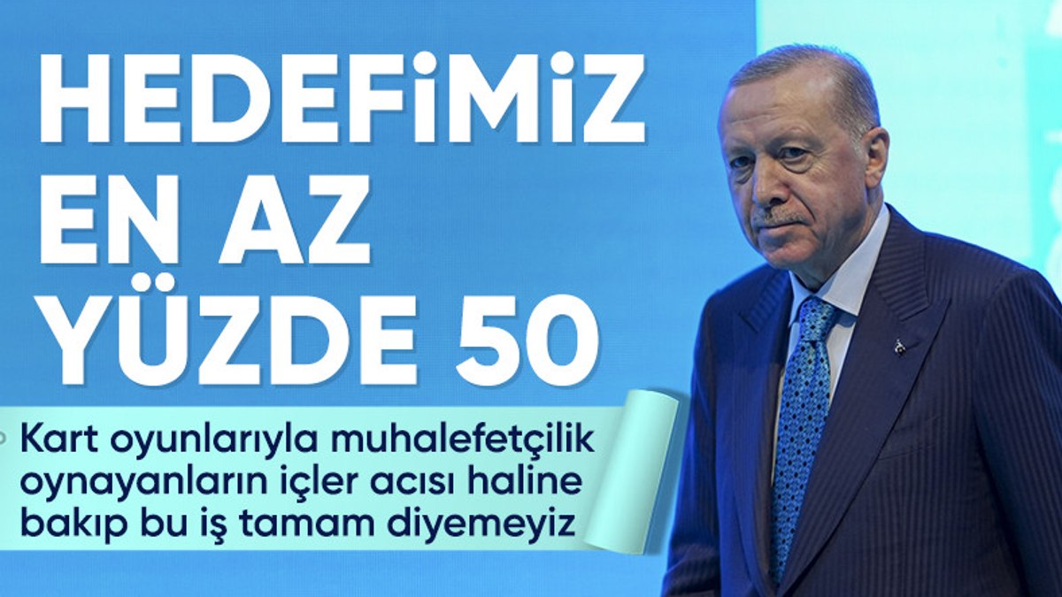 Cumhurbaşkanı Erdoğan’dan Adana’da net mesaj: Hedefimiz yüzde 51