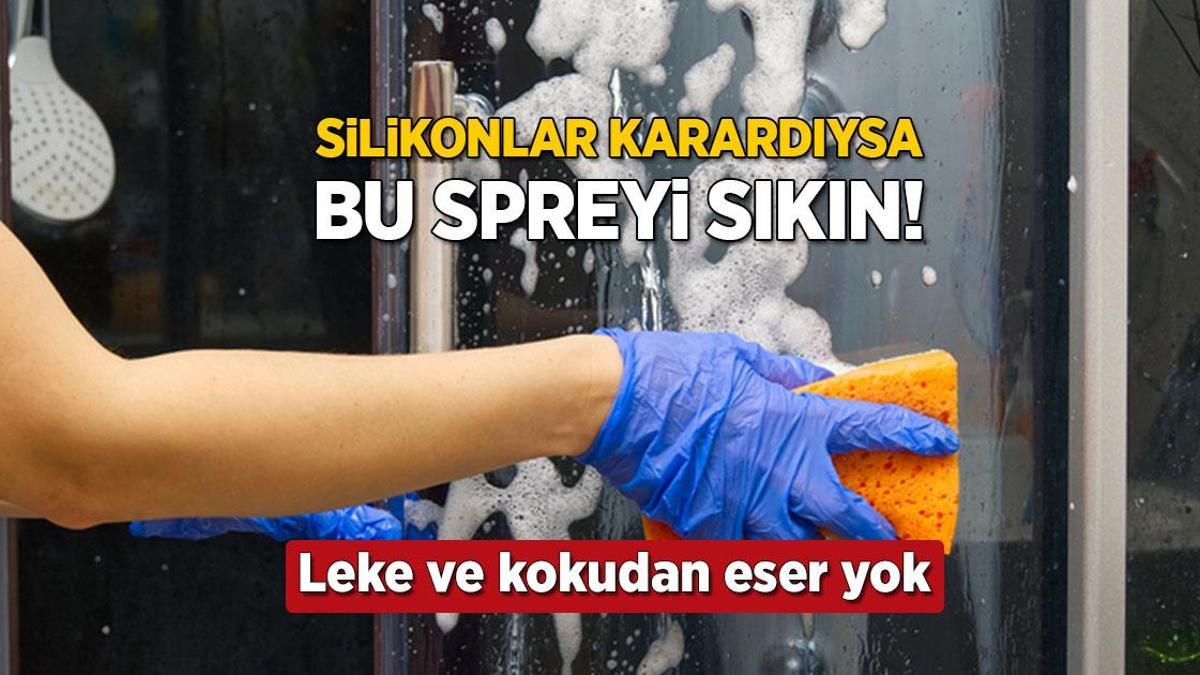 Duşakabin silikonlarını saran küfe 1 kaşığı yetiyor! Ne rutubet kalıyor ne leke
